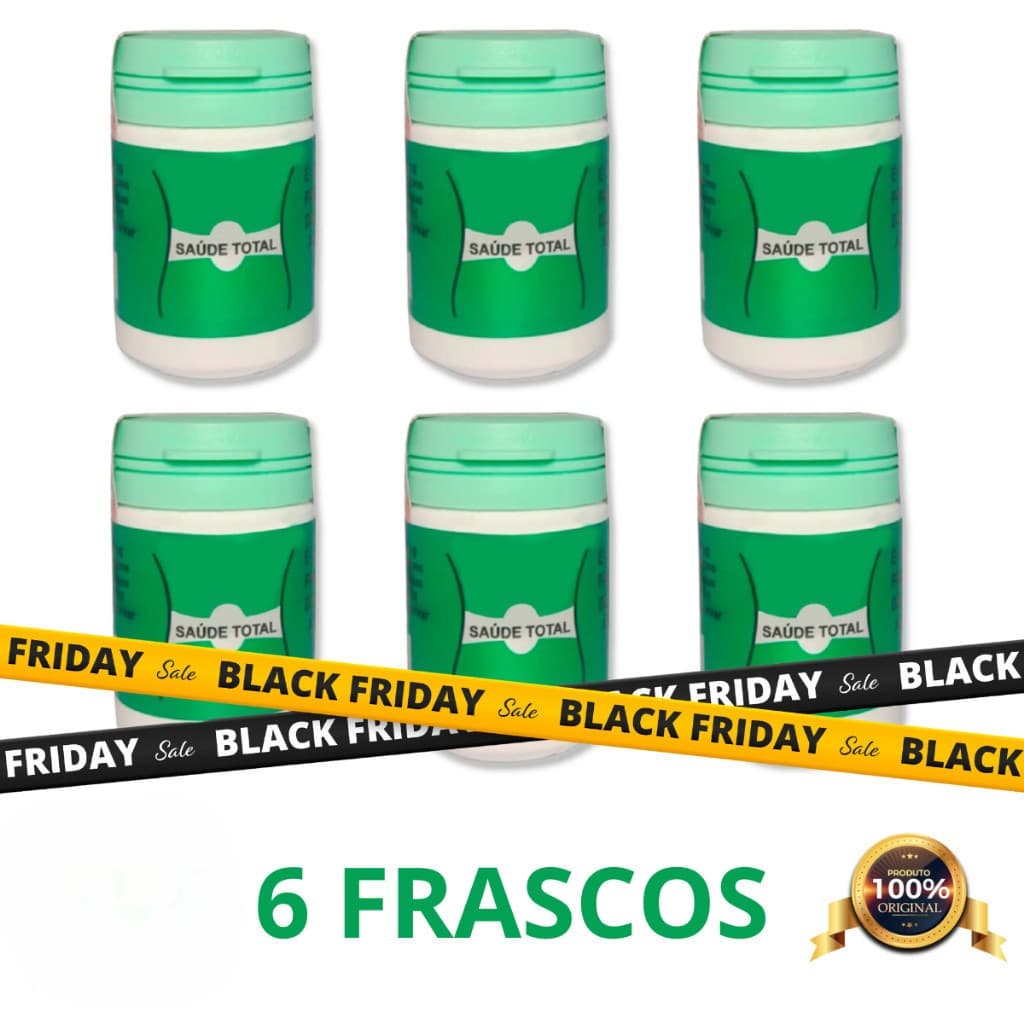 Kit 6 Frascos Saúde Total Em Cápsulas Original 100% - 15 Cápsulas