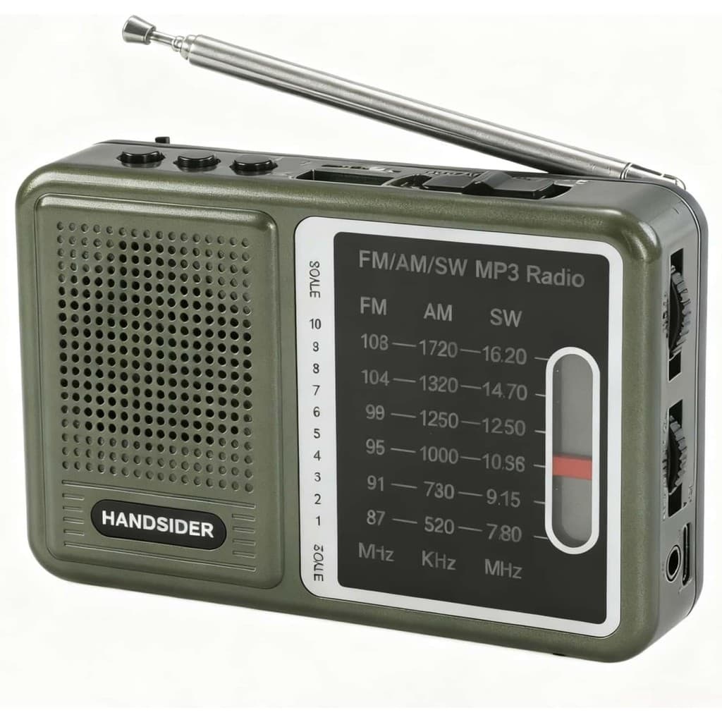 Rádio Transistor FM AM SW Com Bateria Recarregável , De Bolso Portátil Reprodutor De Música MP3 , Mini Ferramenta De Eme