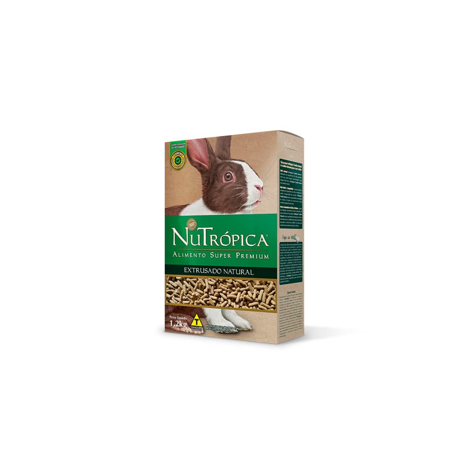 Ração Nutrópica Para Coelhos Adultos Extrusada Natural 1,2kg