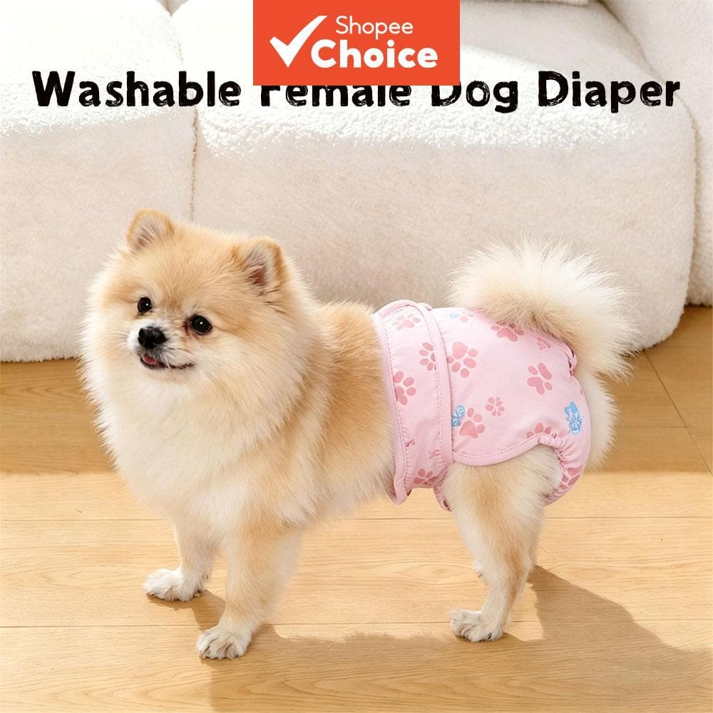 Fraldas Laváveis E Reutilizáveis Para Cães-Mãe , Com Cintura De Velcro À Prova De Vazamentos , Confortáveis Uso Diário .