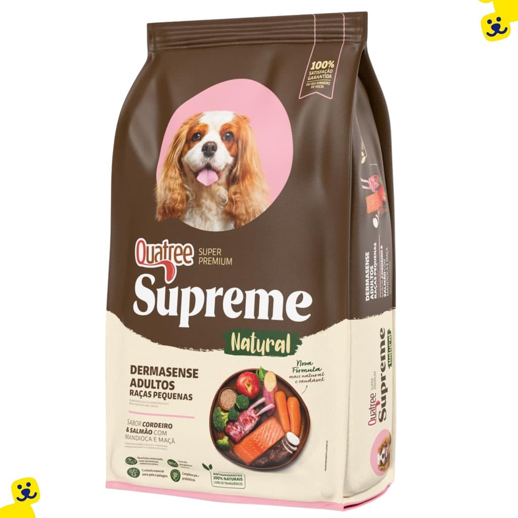 Ração Quatree Supreme Ração Quatree Dermato Ração Quatree Supreme Dermasense 2,5kg Ração Cachorro