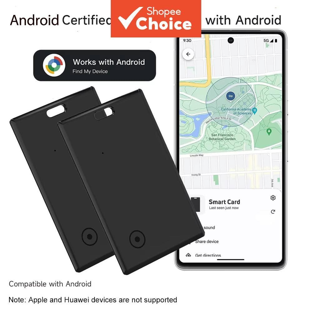  Rastreador de Cartões de Carteira Android, Compatível com o Aplicativo Google Find Hub (NÃO para iOS ou Huawei), à