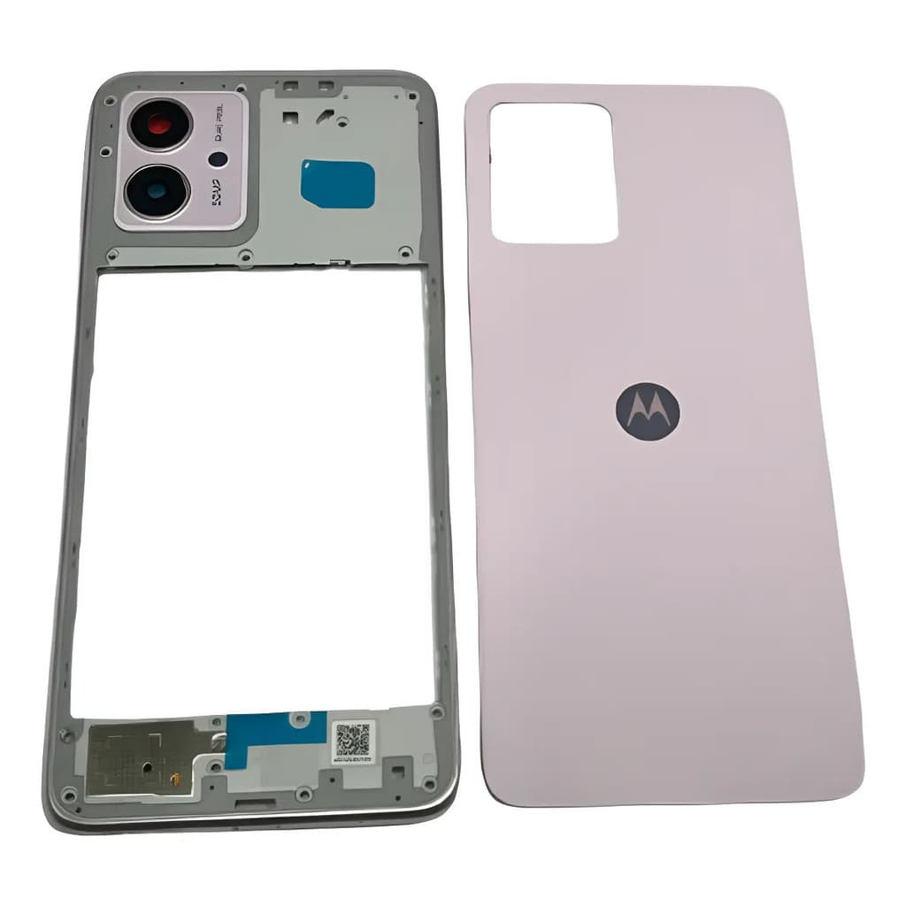 Carcaça Lateral + Tampa Traseira Para Motorola G14 Lilás