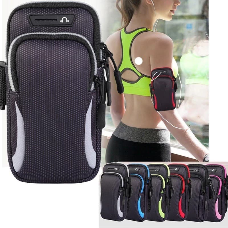 Pochete Fitness Braçadeira Titular Do Telefone Móvel: Prova De Sour, Adequado para Feminino e Masculino