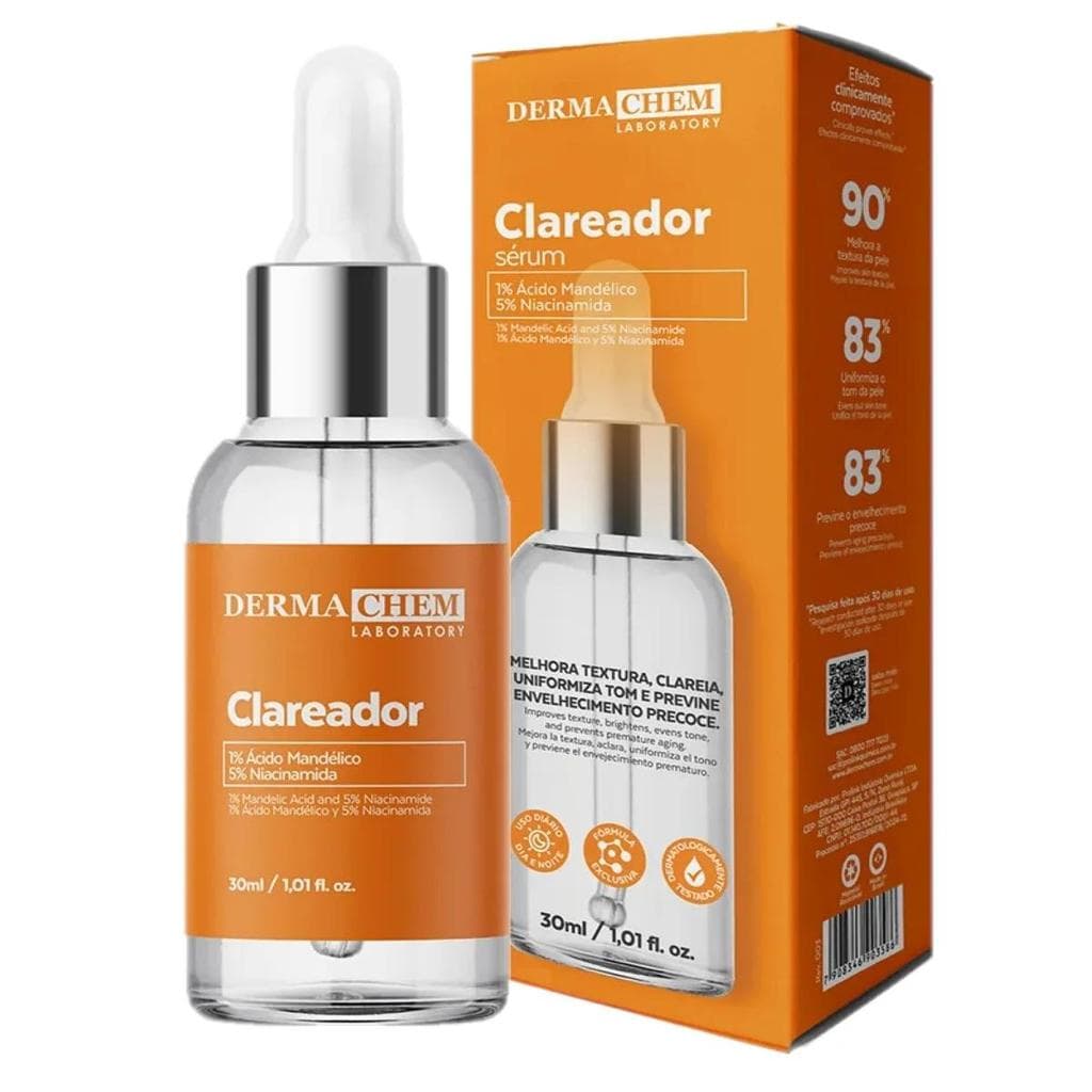 SÉRUM CLAREADOR ANTI ENVELHECIMENTO DERMACHEM 30ml