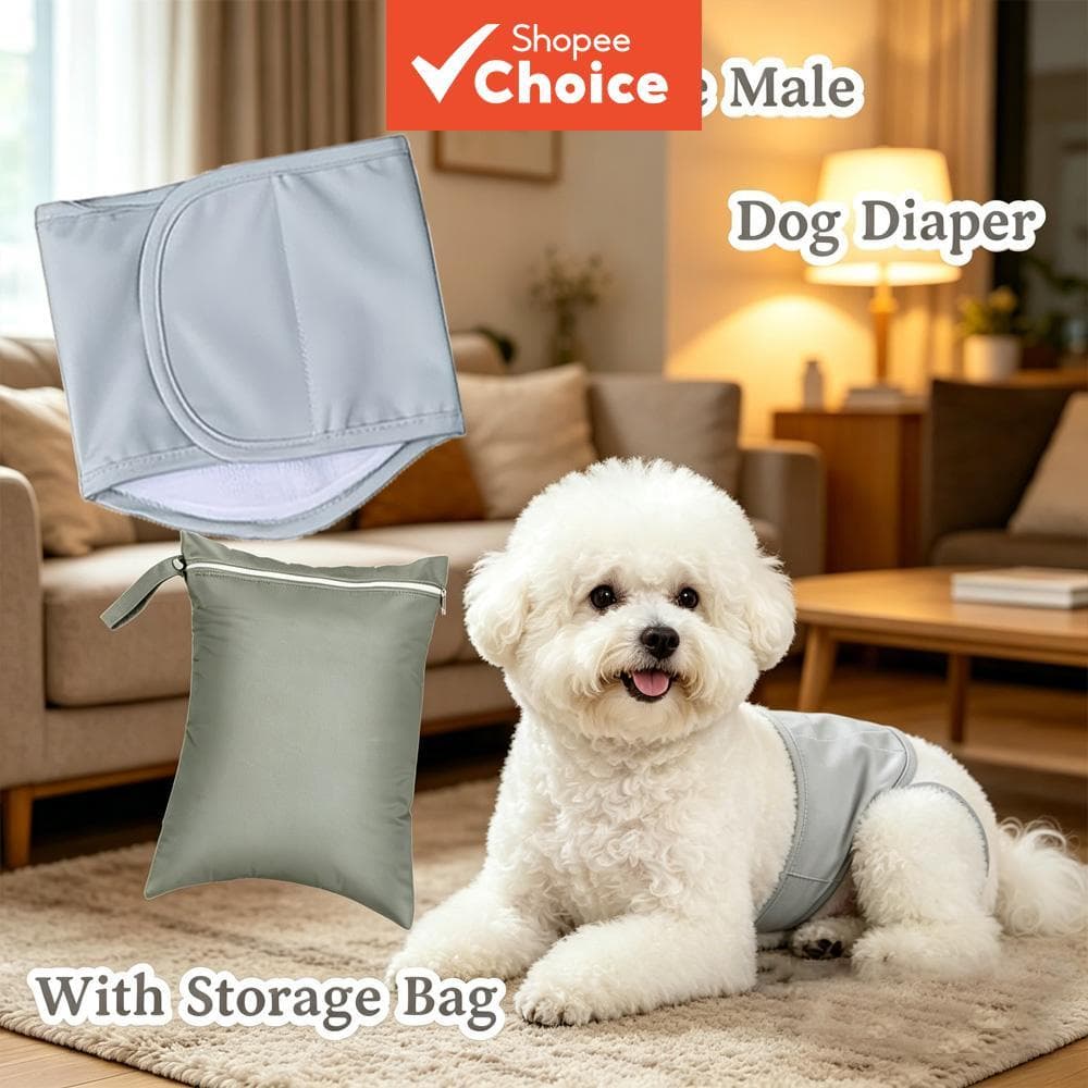 Faixa De Barriga Para Cachorro Masculina , Lavável , Reutilizável , Ajustável , 4 Tamanhos , Cães ​