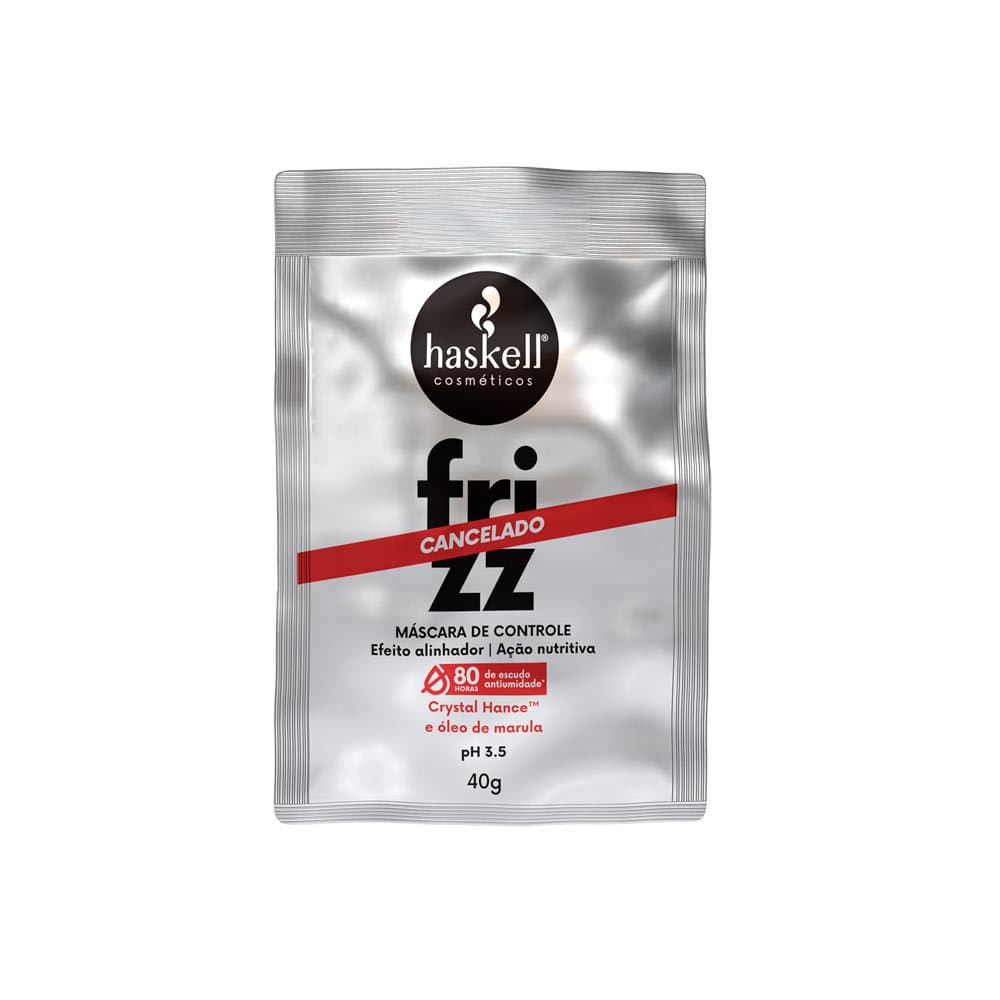 Haskell Mini Máscara Frizz Cancelado 40g Alinha Controle e Nutre - 1 Unidade