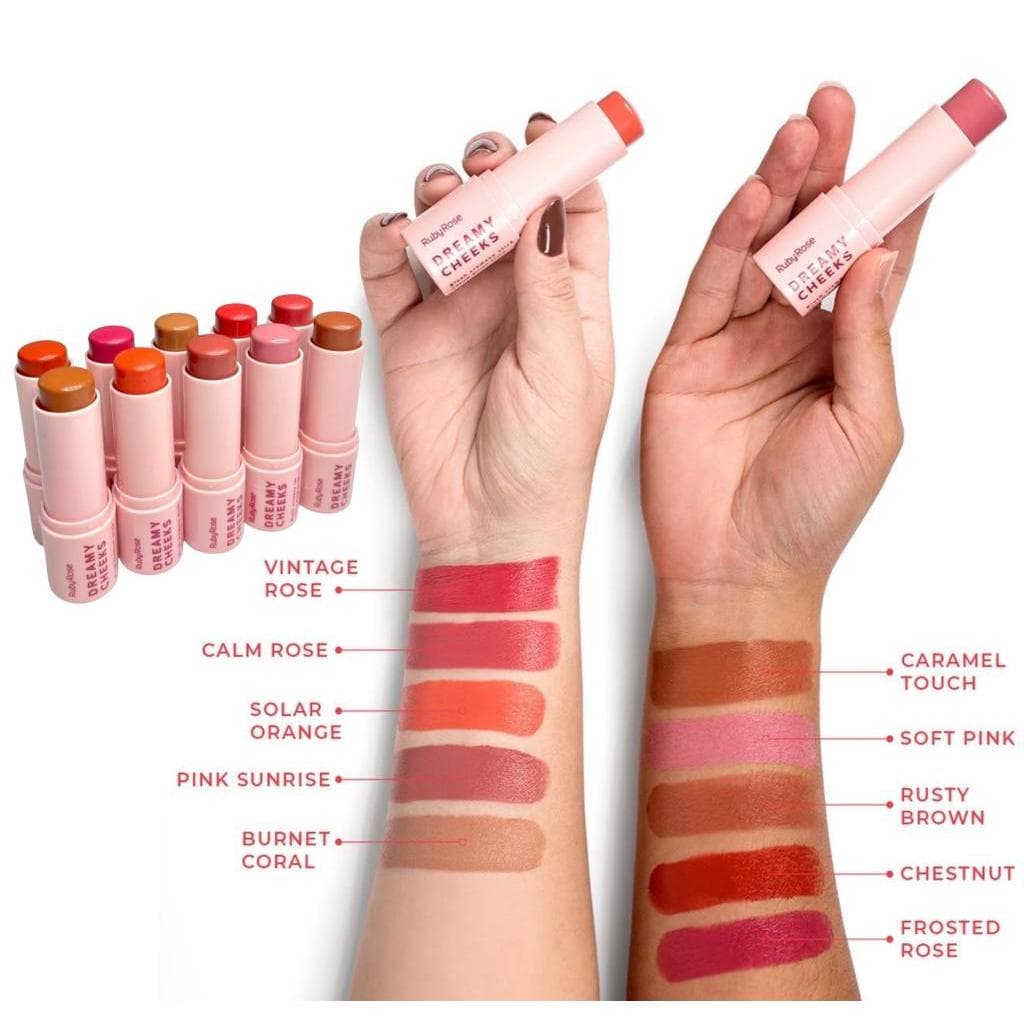 Blush Bastão Textura Cremoso Stick Dreamy Cheeks Natural - Ruby Rose
