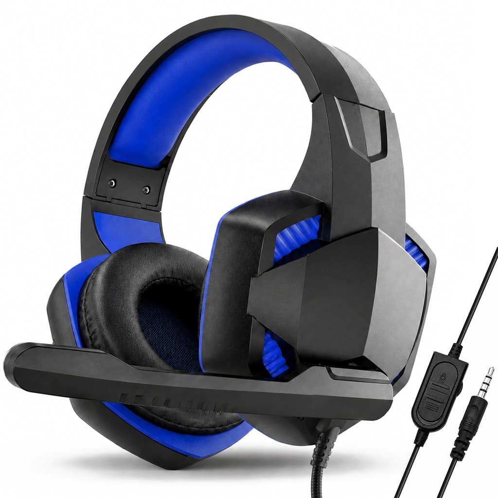 Headset Gamer Com Fio P2 Microfone Ajustável Driver 40mm Lehmox