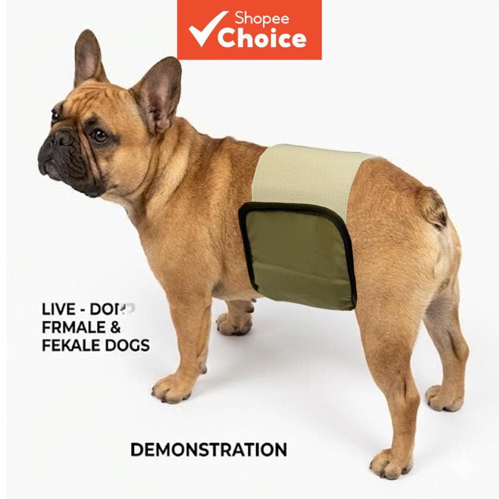 Envoltório Masculino Reutilizável , Lavável , À Prova D'água , Absorvente E Ajustável Para Cães ; Adequado Filhotes Uso 