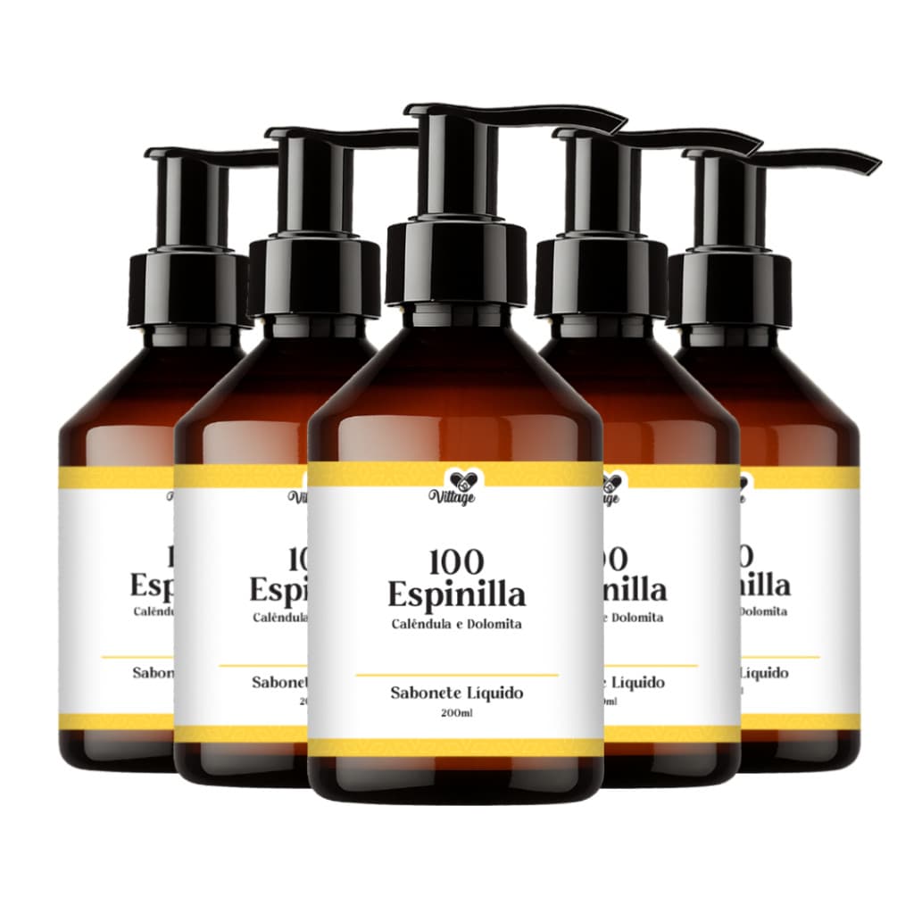 Kit 5x Sabonete Liquido Facial Pele Oleosa Antioleosidade Acne Control
