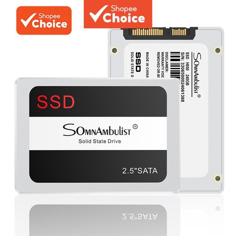 Sonâmbulo 2,5 SSD 256GB SATA III Unidade de Estado Sólido Interna Alta Velocidade para Notebook Desktop