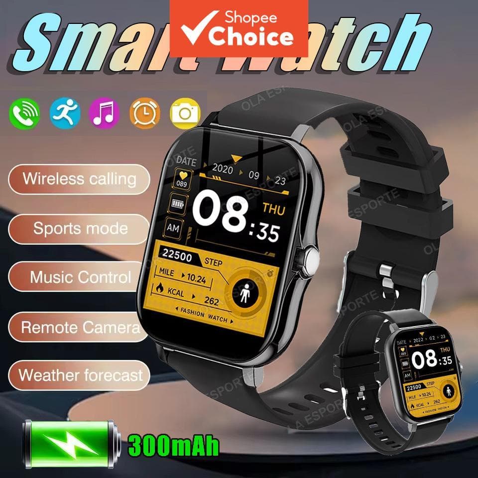 Novo Smartwatch 1.83 Tela Cheia Chamada Bluetooth Monitor de Pressão/Oxigênio Sanguíneo Relógio Inteligente para Homens
