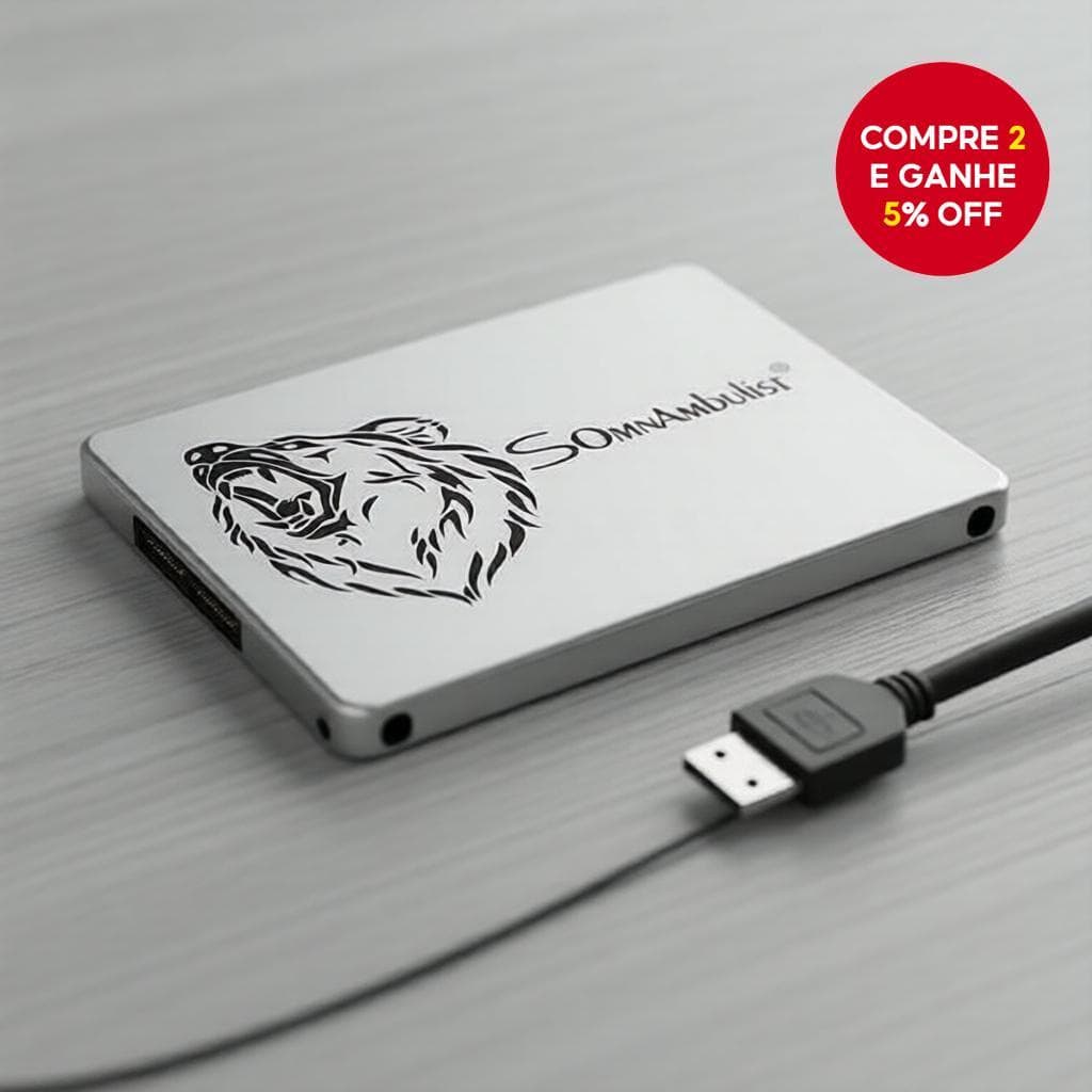 SSD SATA III 256GB 2,5 pol para upgrade rápido de armazenamento em notebooks e PCs
