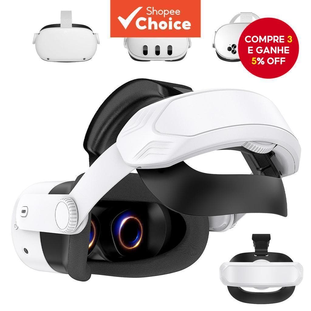 Adequado Para Faixa De Cabeça Oculus Meta Quest 3S 3 2 , Ajustável , Confortável , Suporta Acessórios De Fone De Ouvido 