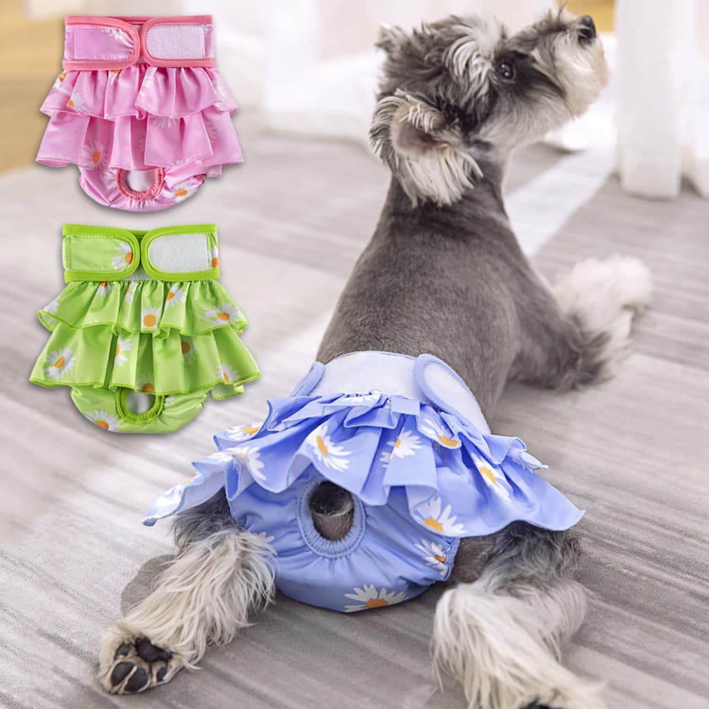 Calça Fisiológica Cachorro Reutilizáveis Para Cães Animais De Estimação Antiassédio Fêmea Fralda