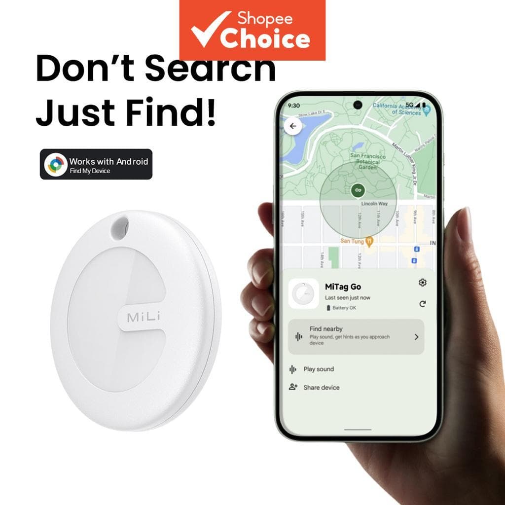 Para Android MiLi MiTag Go Tracker Item Finder Funciona Com Google Find My Device