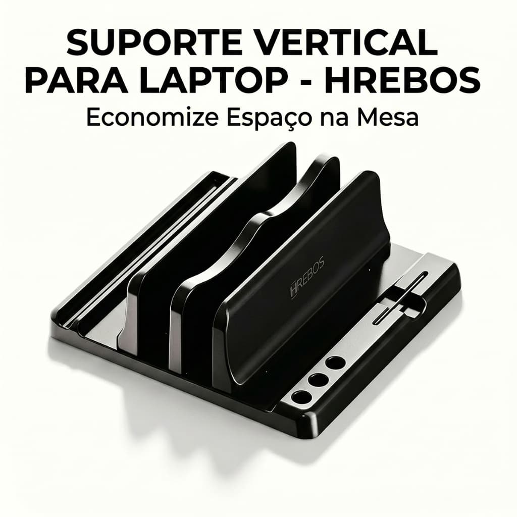 HREBOS x HEYOO Suporte vertical multifuncional notebook alumínio ajustável organizador canetas celular
