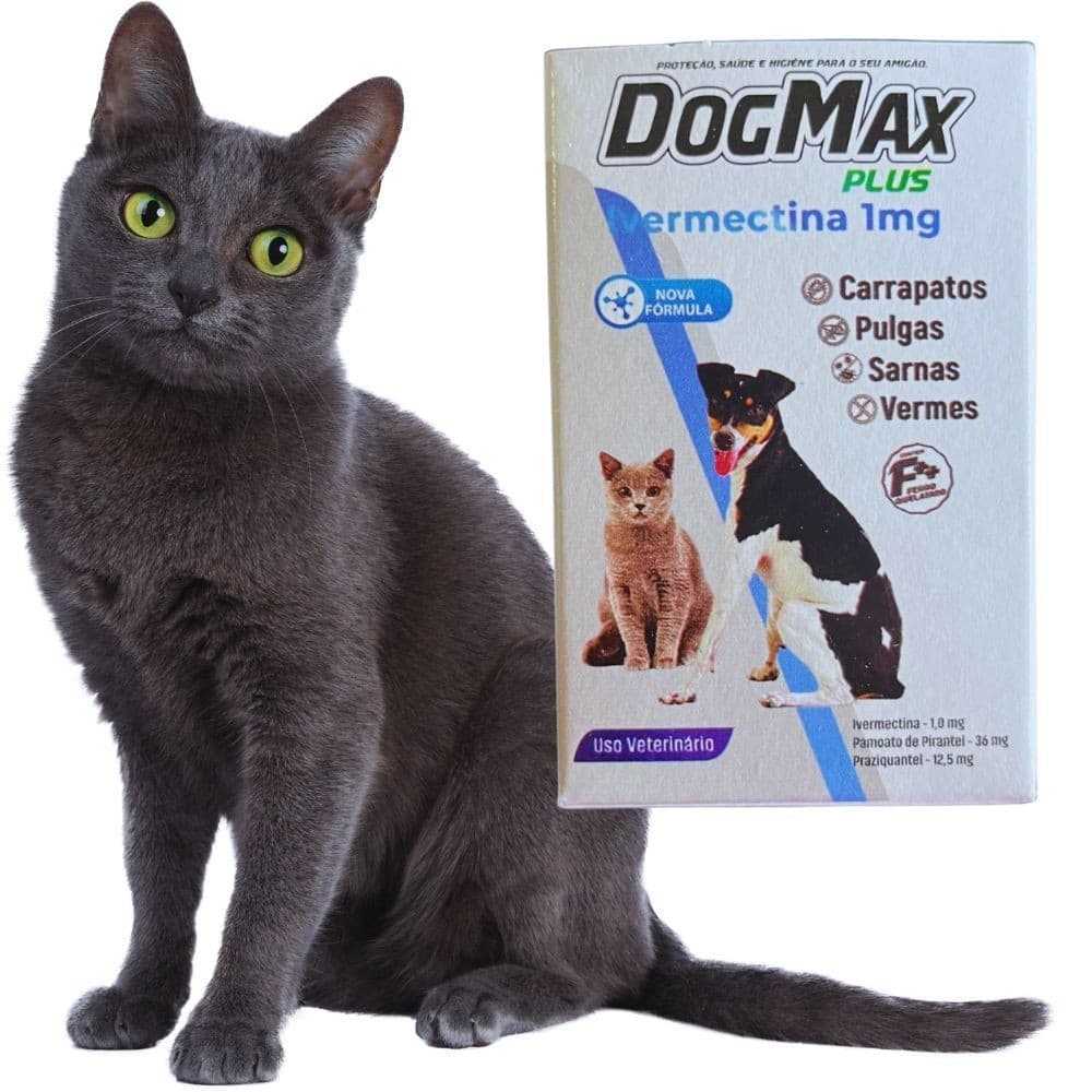 Dogmax Plus |  Combate Pulgas Carrapatos, Vermes E Sarnas em Cães e Gatos5kg