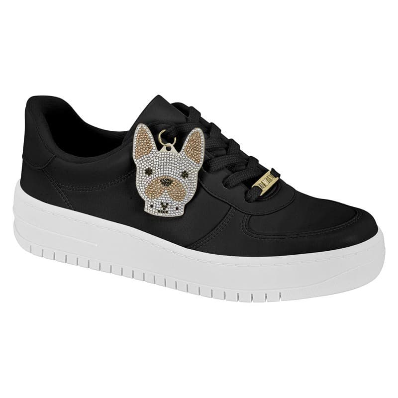 Tenis Feminino Casual Brilho Pingente Vizzano Original