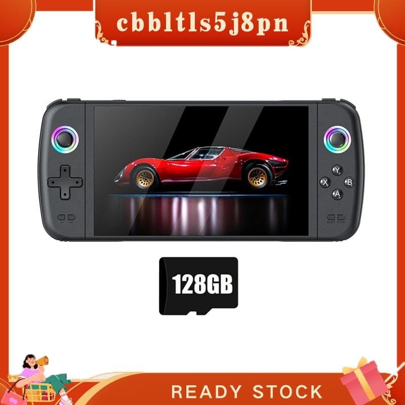 cbbltls5j8pn Console De Videogame Portátil Retrô M27 Tela Grande De 7.0 Polegadas 128G 30000 Jogos Suporte Para Jogador