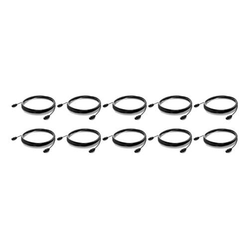 Kit De 10 Cabos Fibra Óptica Som Digital Blu-ray Tv 3m