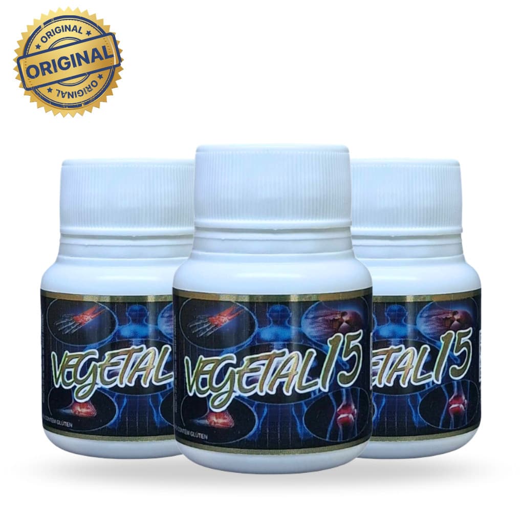 Kit 12 Frascos Vegetal 15 - Suplemento Alimentar ORIGINAL 500mg