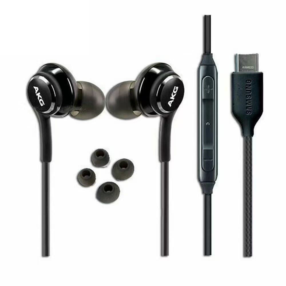 Fone de Ouvido com Fio Tipo-C da ELETRO Original AKG com 4 ear tips extras 3.5 mm EL-1413