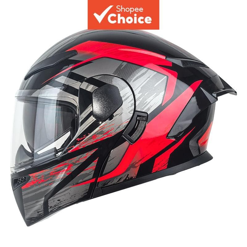 Capacete Modular Para Motocicleta Com Viseira Dupla Flip Up Forro EPS De Rosto Inteiro Certificado DOT