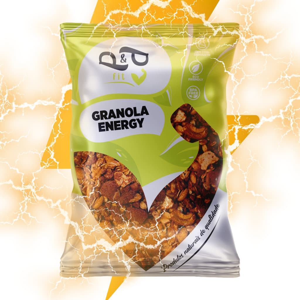 Granola Gourmet P&P Energy 250g Sem Açúcar com Açaí Guaraná Castanha e Banana