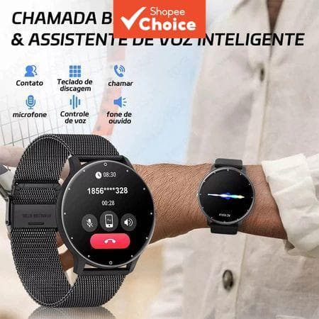 Relógio Inteligente Novo Bluetooth Chamada À Prova D'Água Rastreador de Fitness Esportivo Pulseira Primavera