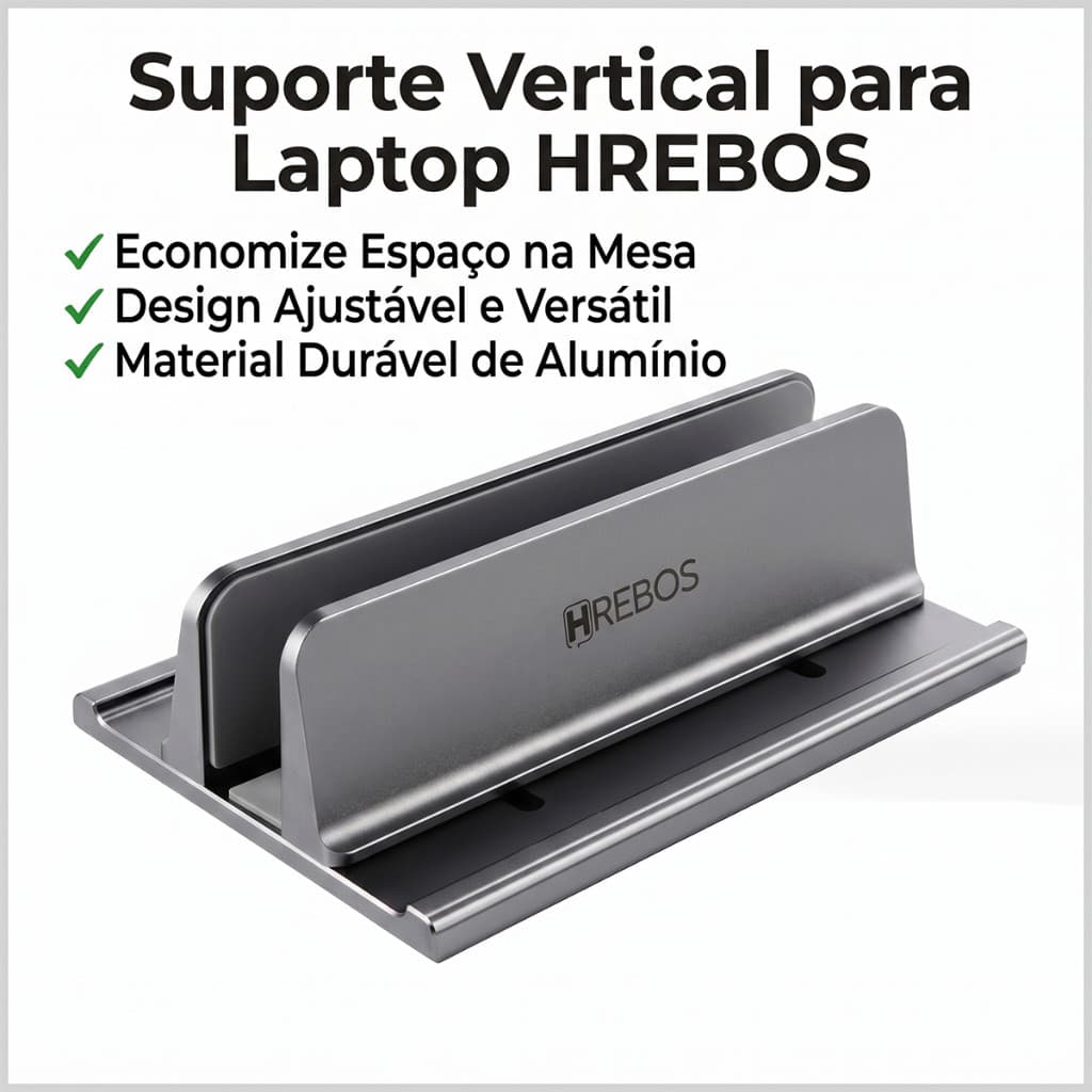 HREBOS x HEYOO Suporte vertical portátil compatível Mac Windows tablet proteção total contra riscos