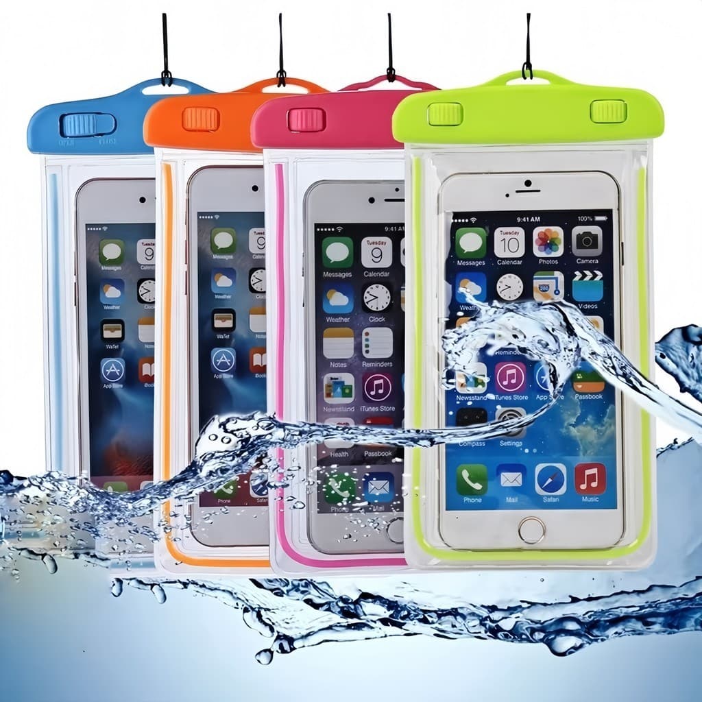 Capa protetora Prova Dágua Celular Universal Impermeável ,mergulho praia piscina cores sortido