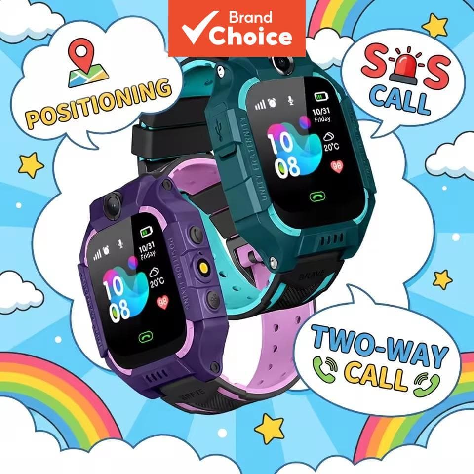 Relógio Inteligente Infantil 2G com Cartão SIM, GPS, Chamada, Câmera HD, À Prova D'água, Presente Compatível com iOS e