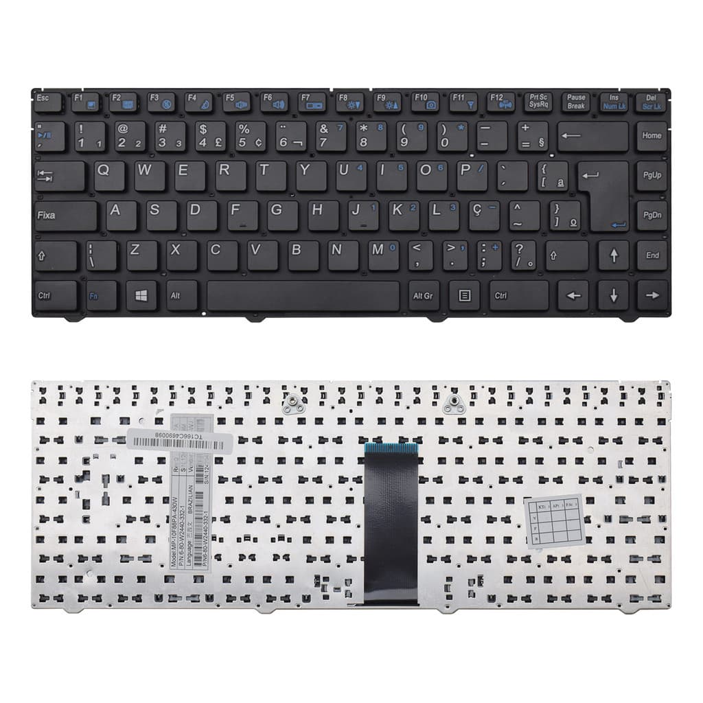 Teclado para Notebook Itautec Part Number MP-10F88PA-430W