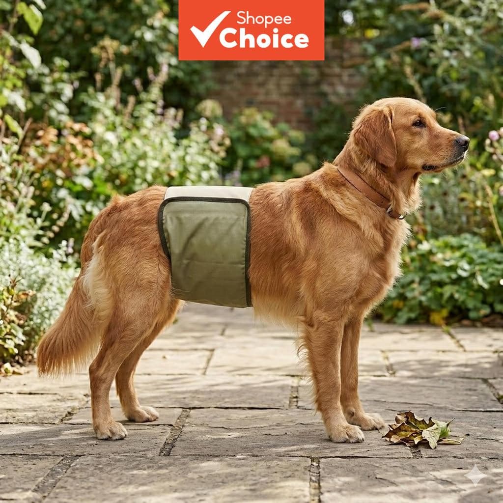 As fraldas para cães são laváveis, impermeáveis e discretas para cães machos