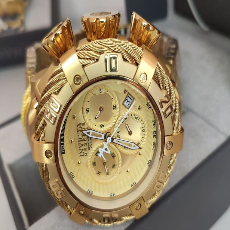 Relógio Masculino Invicta Thunderbolt  21359 Banhado Ouro Original