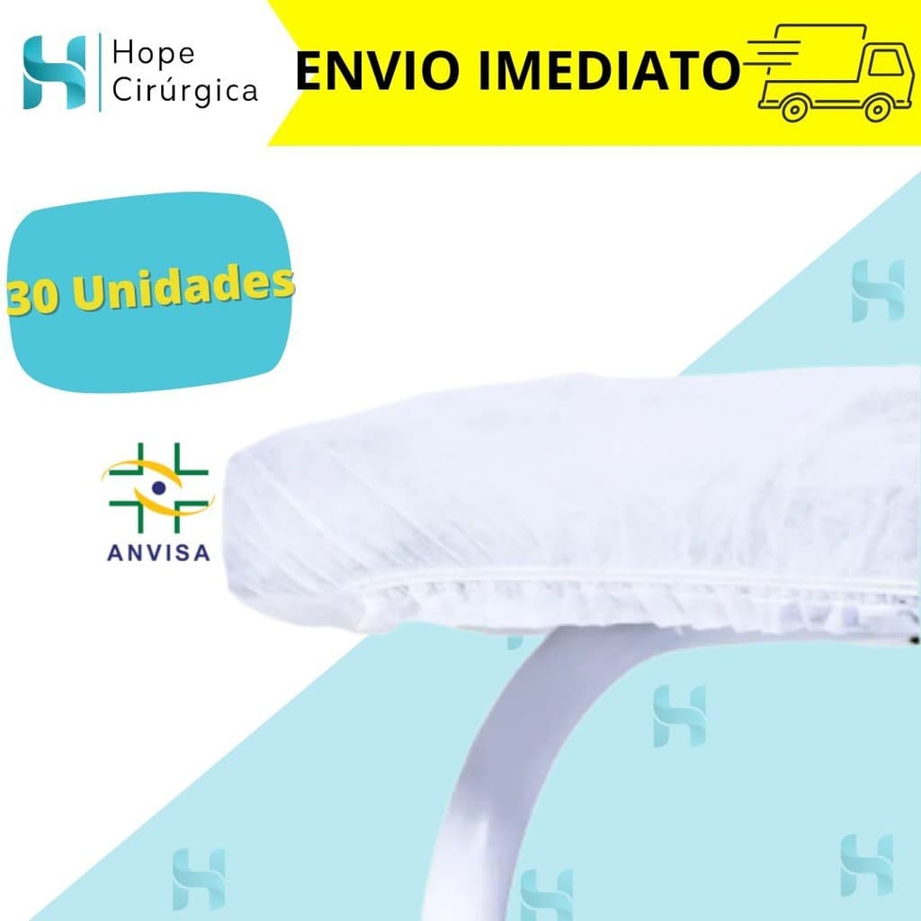 KIT 30 Lençóis Descartável TNT Branco Maca Soft 2,00x0,90 C/ Elástico Anvisa