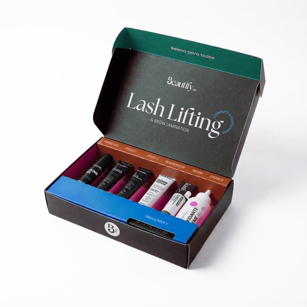 Kit Lash Lifting Brow Lamination Kit Lash Lifting de cílios Kit Brow Lamination Beautify Pro