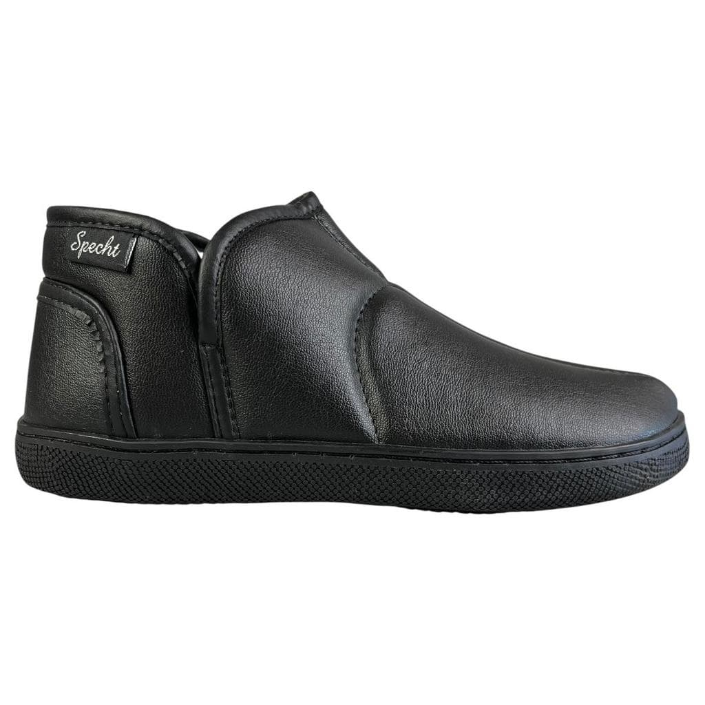 Pantufa Botinha Unissex Specht Forrada Pelos Inverno Sola Borracha Preta