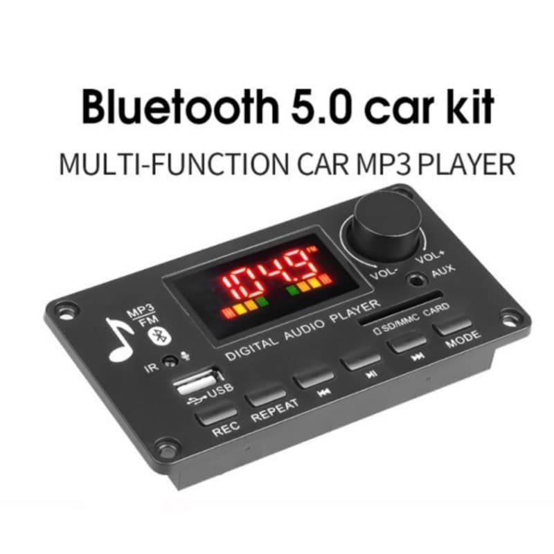 Placa Decodificadora 80w 2 Canais 40w Usb Mp3 Fm Auxiliar Bluetooth