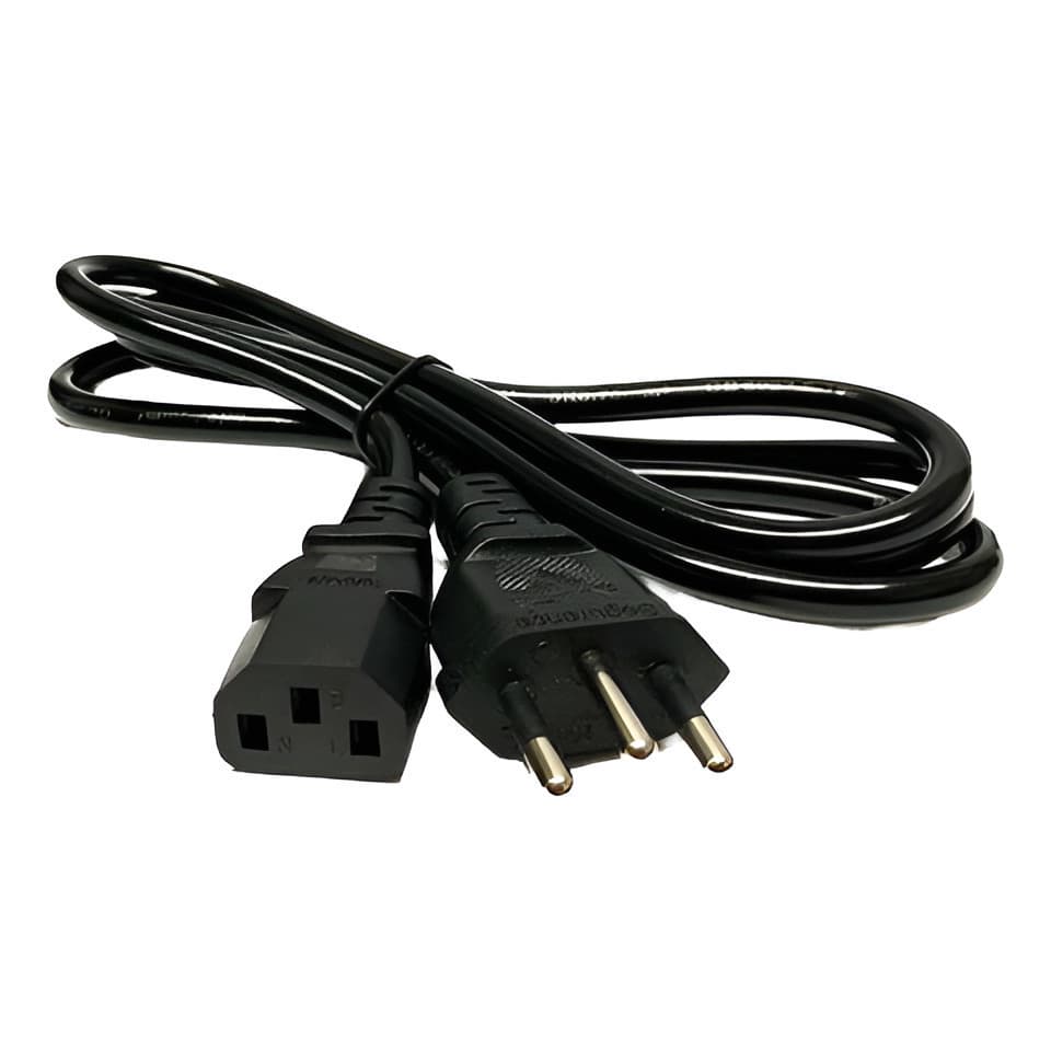 Cabo Força Energia Panela Pressão Elétrica 1,50 Metros 10a  PCs Desktop Impressoras Panelas elétr Alguns modelos de TVs