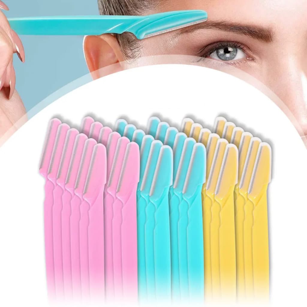 Kit 6/12/18 Lâmina Sobrancelha e Rosto Navalha Navalhete Depilação Facial sobrancelhas buço e axila