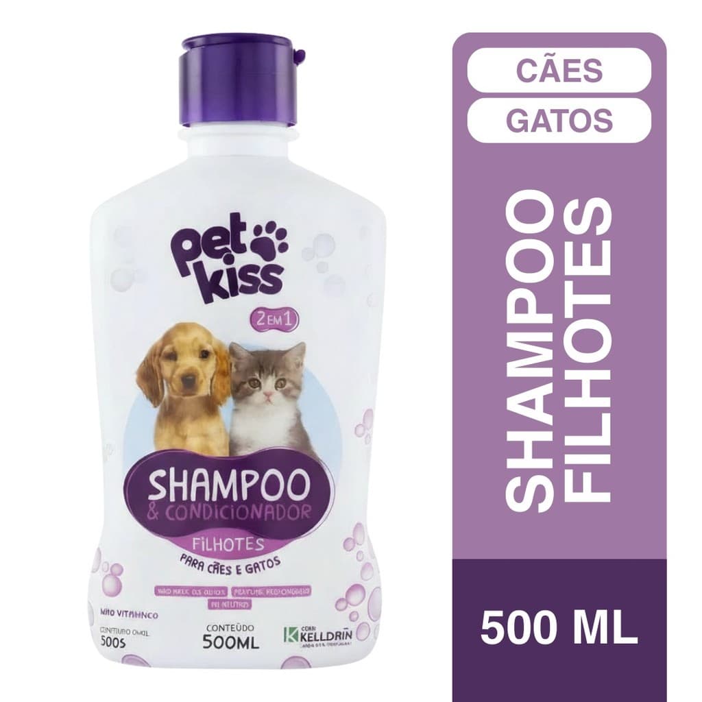 Shampoo Pet para Cachorro e Gato Melancia 2 em 1 500ml