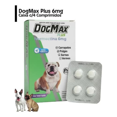 Anti Parasitario Pulga Caes 30kg-60kg 1 Caixa Dogmax Plus