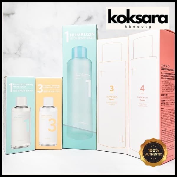 Numbuzin Toner Collection (No.1-100ml, 300ml/ No.3-100ml, 200ml/ No.4-200ml)