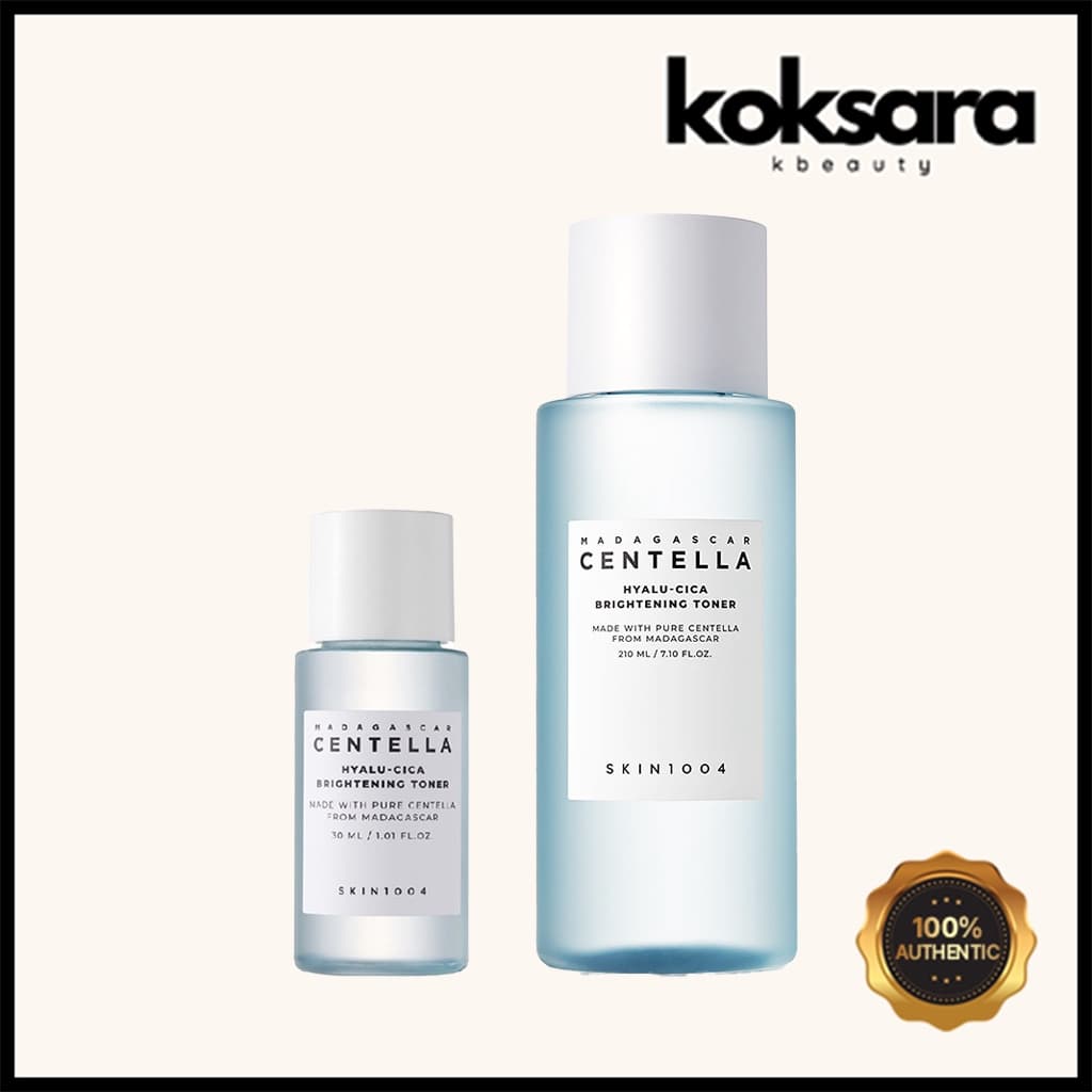 skin1004 madagascar cica hyalu cica brightening toner 30ml, 210ml