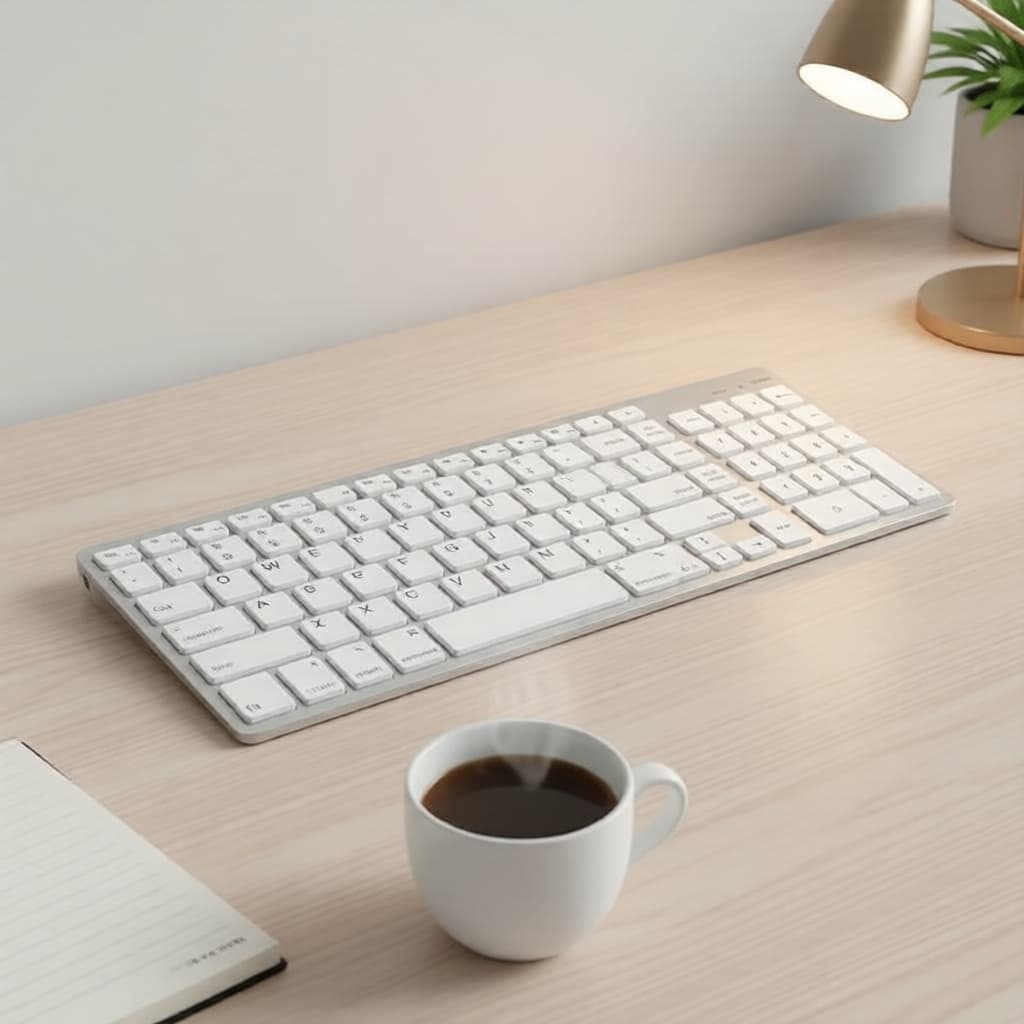 Teclado Bluetooth compacto para Mac OS, compatível com MacBook Air/Pro, iMac, Mac Mini