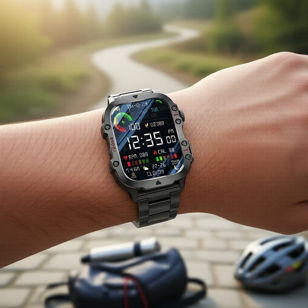 Smartwatch Esportivo Para Homens 420mah Bluetooth Chamada Monitoramento De Saúde Estoque Pronto