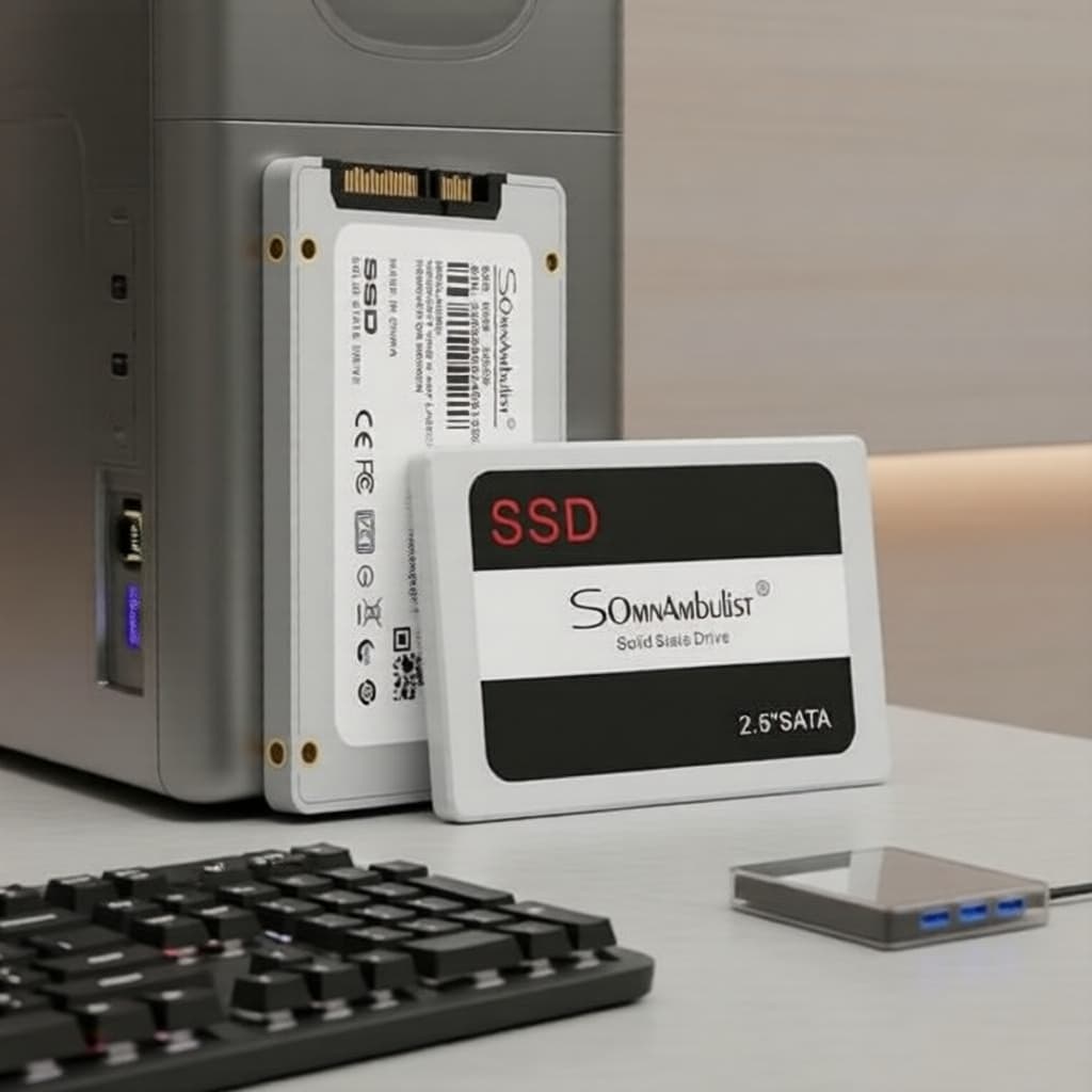 Somnambulista 256GB SSD SATA III 2,5 pol. para notebook, PC, desktop - Armazenamento interno de alta velocidade